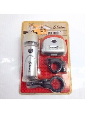 Schwinn 5-LED Head Tail Light SW76184-6 bicycle bike super bright silver SW76184